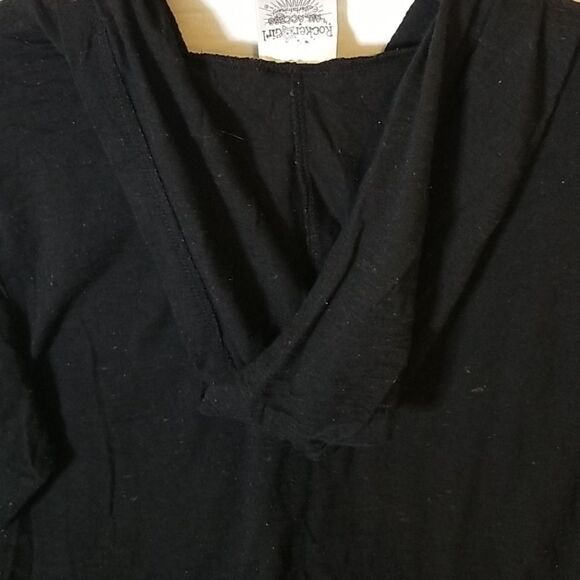 Rocker Girl Hooded Long Sleeve Burnout T-Shirt Size XXL - Picture 7 of 9